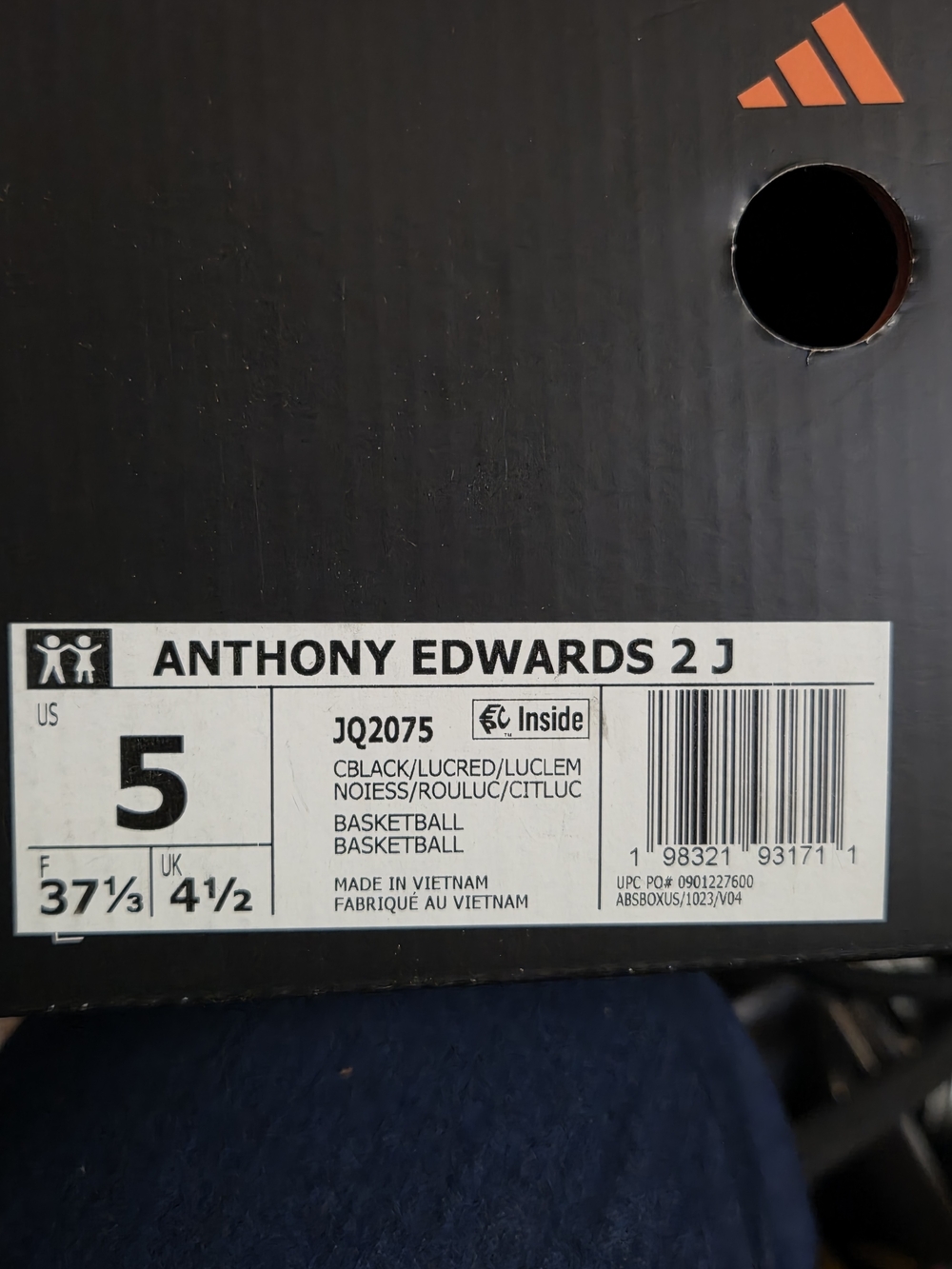 Adidas Anthony Edwards 2 J Youth Basketball Shoes - Green/Red